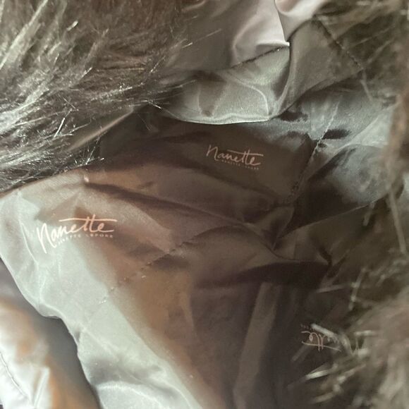 Nanette Lepore NWOT puffer parka w/ faux fur trimmed detachable hood🎉 - Picture 8 of 13